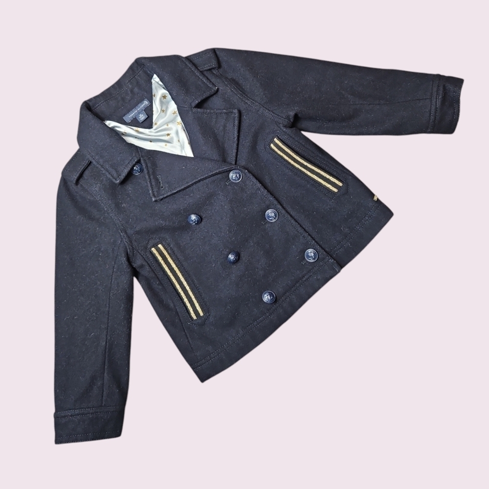 Tommy Hilfiger Kids Girls Lined Peacoat Size X-Small Winter Fall Size 4/5